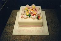 Teddy bear picnic cake