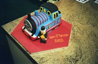 Thomas the tank engine cake